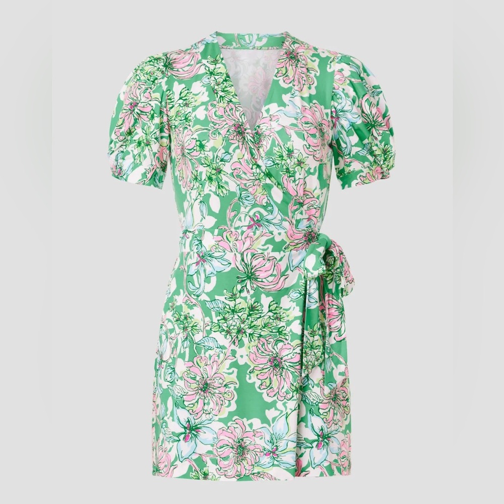 Sailynn short sleeve  Romper in Spearmint Blossom Views